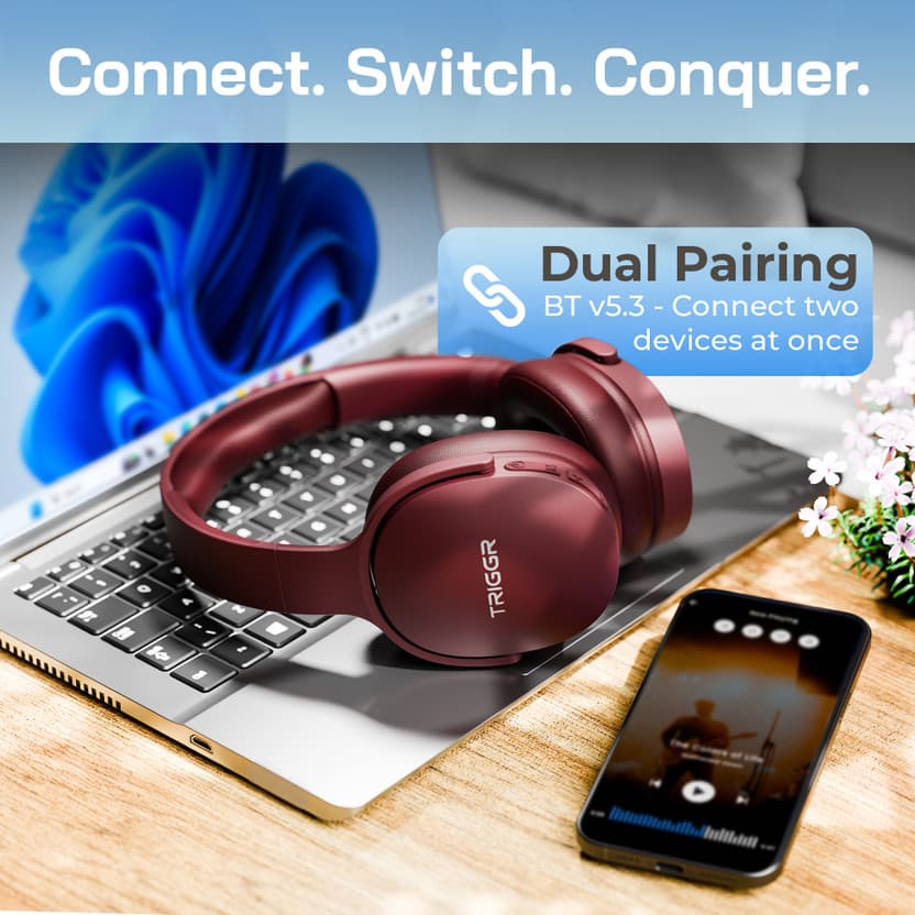 TRIGGR Trinity 2 with Dual Pairing, ENC, Fast Charge, 50H Battery...more 3
