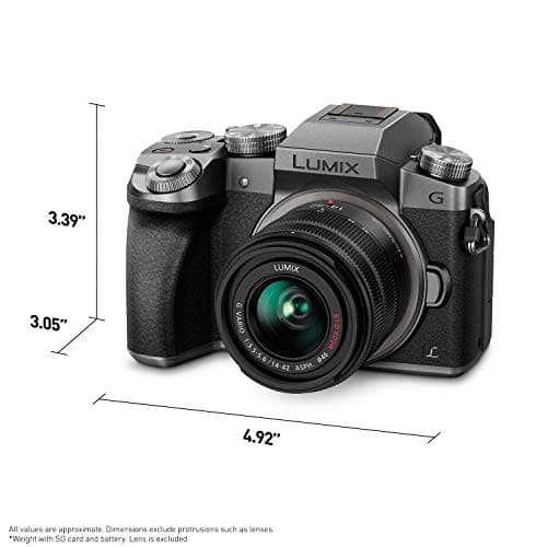 PANASONIC LUMIX G7 4K Mirrorless Optical Zoom Camera, with 14-42mm MEGA O.I.S. Lens, 16 Megapixels, 3 Inch Touch LCD, DMC-G7KS (USA SILVER) 3