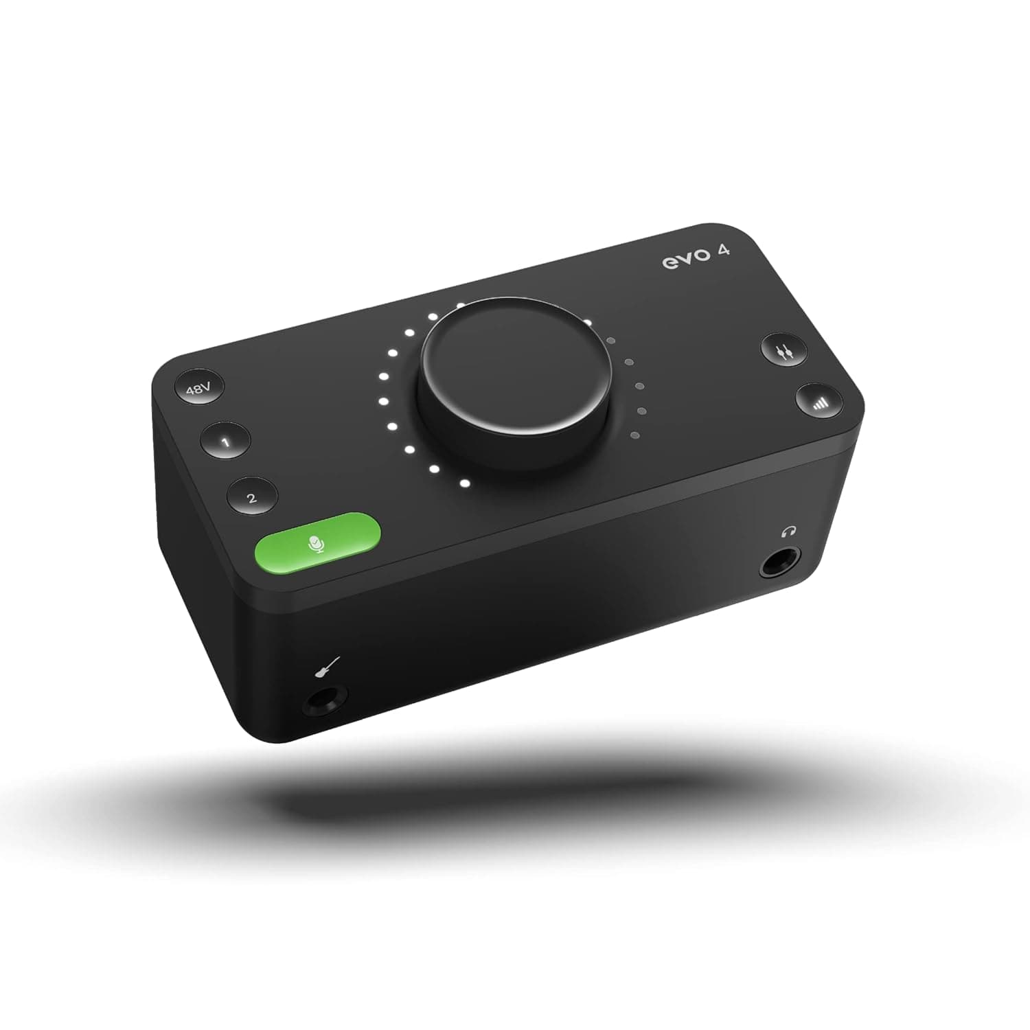 Audient EVO 4 2in/2out USB Audio Interface with Smartgain, 2 Mic Preamps, Dual XLR/TRS Mic/Line/DI Inputs, 48V Phantom Power, Loopback & Software Bundle 7