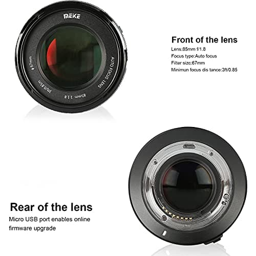 Meike 85mm f1.8 SE II Full Frame Auto Focus STM Telephoto Lens for Nikon F Mount DSLR Camera and Compatible with Nikon APS-C Cameras D610 D750 D780 D810 (𝐮𝐩𝐠𝐫𝐚𝐝𝐞𝐝) 4