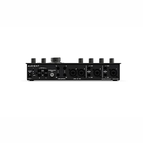 Audient iD44 MKii 20-in/24-out USB-C Audio Interface with 24-bit/96kHz Resolution, 4 Mic Preamps, 2 Instrument Inputs, 16-channel ADAT I/O, DSP Mixer, and 2 Headphone Outputs 3