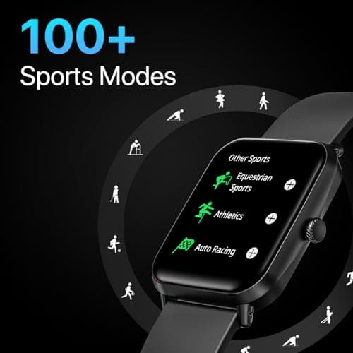 Fire-Boltt Ninja Call Pro Bluetooth Calling Smart Watch, 1.69″ HD Display,Dual Chip,AI Voice Assistant, 120+ Sports Modes, SpO2 & Heart Rate Monitor, Fitness Tracker Smartwatch for Men & Women - Black 5