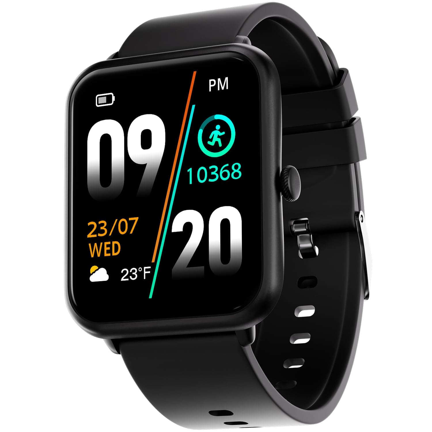 Fire-Boltt Ninja Call Pro Bluetooth Calling Smart Watch, 1.69″ HD Display,Dual Chip,AI Voice Assistant, 120+ Sports Modes, SpO2 & Heart Rate Monitor, Fitness Tracker Smartwatch for Men & Women - Black 7