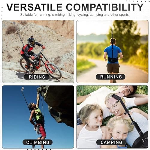 yantralay Invisible Waist Strap Mount for 360 Degree Action Cameras | Hands-Free 360 Shooting for Insta 360 X5 X4 Go pro MAX 2 D JI Os mo 360 | Action Camera Accessories 3