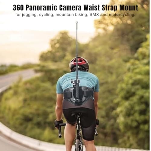 yantralay Invisible Waist Strap Mount for 360 Degree Action Cameras | Hands-Free 360 Shooting for Insta 360 X5 X4 Go pro MAX 2 D JI Os mo 360 | Action Camera Accessories 5