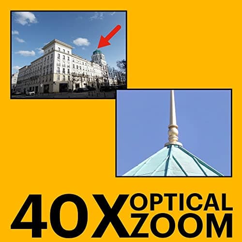 KODAK PIXPRO AZ405-WH 20MP Digital Camera 40X Optical Zoom 24mm Wide Angle Lens Optical Image Stabilization 1080P Full HD Video 3" LCD Vlogging Camera (White), Full Frame 4
