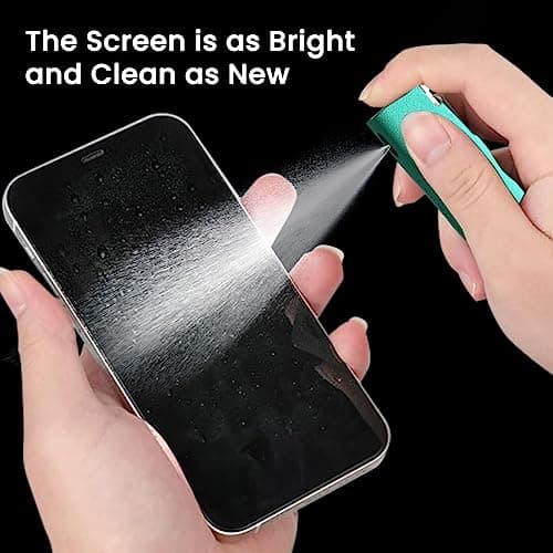 Portronics Swipe 2 Screen Cleaner & Duster with Refillable Spray Bottle, Chemical Free for Monitors & Laptop Screen, Smartphones & Tablets(Green) 4