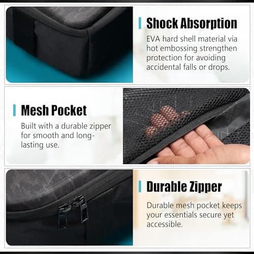 GadgetBite Camera Bag Hardshell Water Resistant Professional Camera Backpack with Rain Cover Customizable Shockproof Lens Pockets for DSLR Lenses Go Pro Canon Nikon Sony Cameras Accessories 5