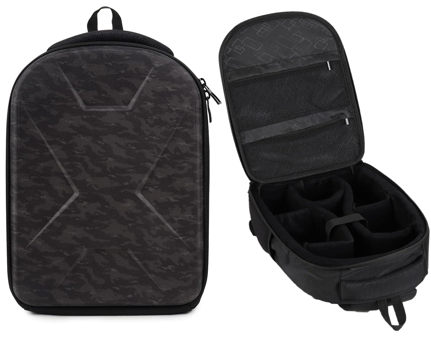 GadgetBite Camera Bag Hardshell Water Resistant Professional Camera Backpack with Rain Cover Customizable Shockproof Lens Pockets for DSLR Lenses Go Pro Canon Nikon Sony Cameras Accessories 8
