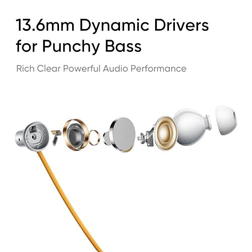 realme Buds Wireless 5 ANC in Ear Bluetooth Headphones,50dB ANC, 13.6mm Dynamic Bass Driver,360° Spatial Audio,45ms Low Latency,Upto 38hrs Playback,IP55 Rating,Dual Device Connection (Midnight Black) 6