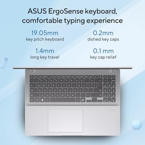 ASUS Vivobook 16, Smartchoice, Intel Core Ultra 5 Series 2, 16GB RAM, 512GB SSD, FHD+ 16", Windows 11, Office Home 2024, Silver, 1.88kg, X1607CA-MB142WS, Intel iGPU, M365 Basic (1Year), AI Laptop 5