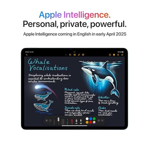 Apple iPad Air 11″ with M3 chip: Built for Apple Intelligence, Liquid Retina Display, 1TB, 12MP Front/Back Camera, Wi-Fi 6E, Touch ID, All-Day Battery Life — Starlight 3