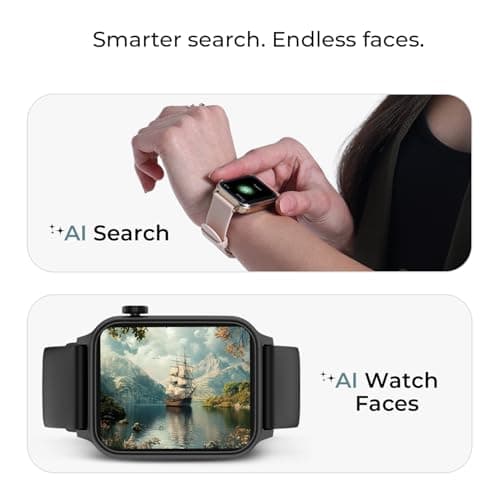 Noise Pulse Hyper Smart Watch with 21 Days Battery, 1.85" Display, AI Watch Faces, 100+ Sports Modes, Health Suite, SpO2 & Heart Rate Monitor, 1ATM Water Resistant(Jet Black) 4