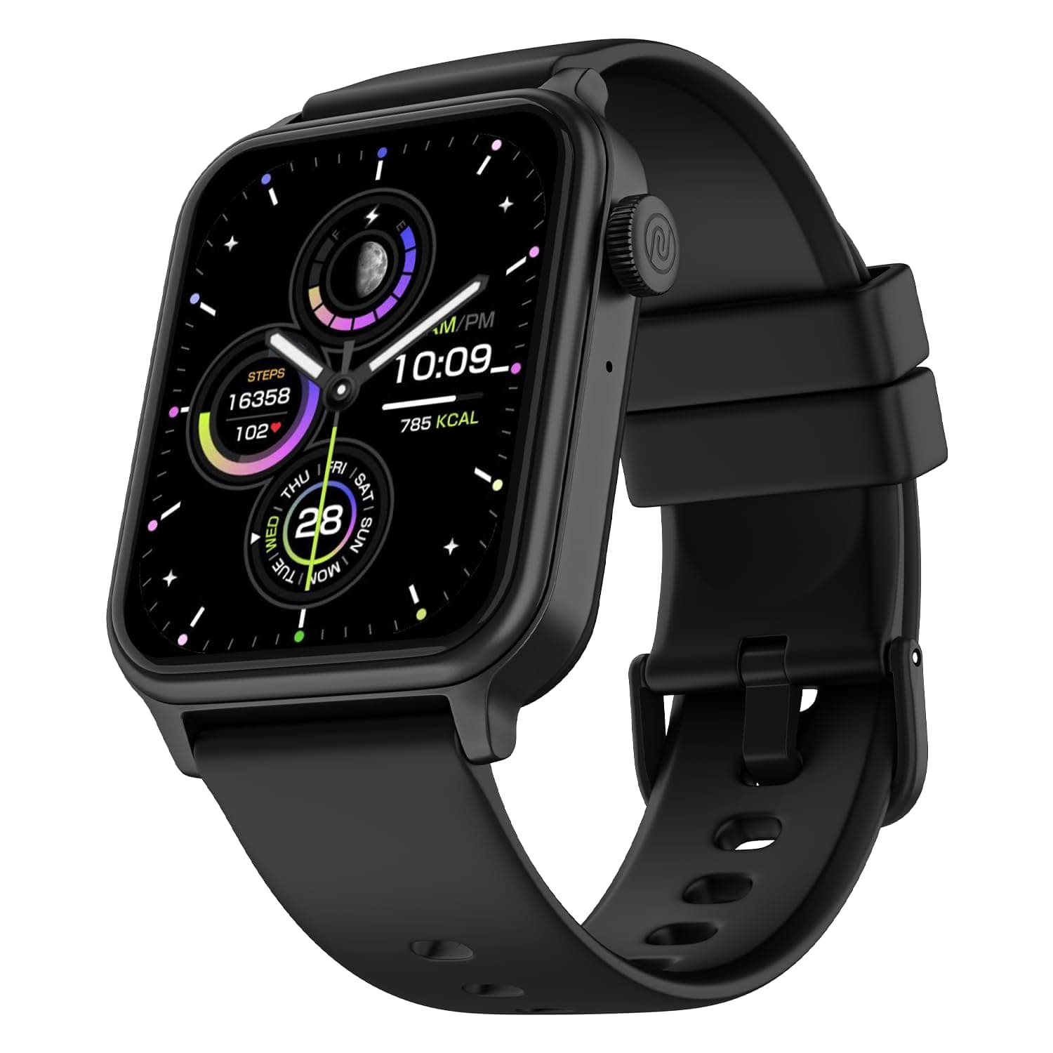 Noise Pulse Hyper Smart Watch with 21 Days Battery, 1.85" Display, AI Watch Faces, 100+ Sports Modes, Health Suite, SpO2 & Heart Rate Monitor, 1ATM Water Resistant(Jet Black) 7