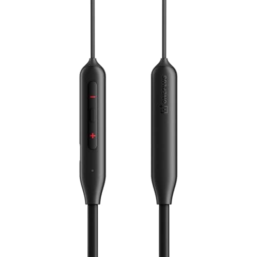 OnePlus Bullets Wireless Z3 in-Ear Neckband with 12.4mm Drivers, 3D Spatial Audio,10 mins Charge for 27 hrs Playback, 4 EQ preset, Dynamic bass Enhancement & BT5.4 4