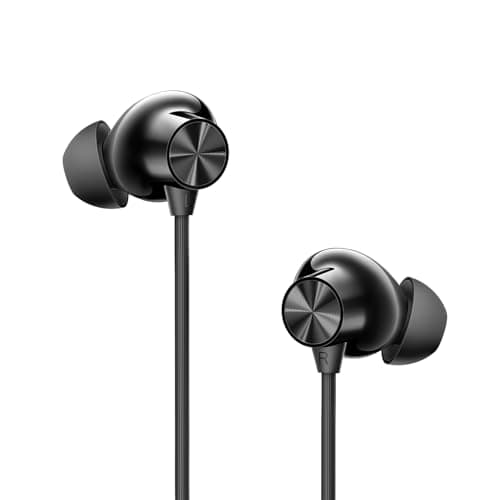 OnePlus Bullets Wireless Z3 in-Ear Neckband with 12.4mm Drivers, 3D Spatial Audio,10 mins Charge for 27 hrs Playback, 4 EQ preset, Dynamic bass Enhancement & BT5.4 5