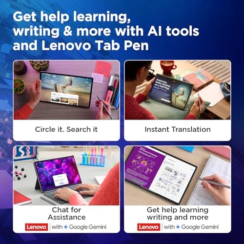 Lenovo Idea Tab Smartchoice with Pen|Wi-Fi| 11 Inch, 2.5K Display, 500 Nits Brightness| 8GB RAM + 256GB ROM (Expandable Up to 2TB) |Mediatek Dimensity 6300|Android 15|4-Speakers with Dolby Atmos, Grey 3