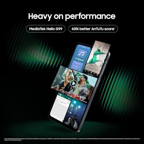 Samsung Galaxy M07 Mobile (Black, 4GB RAM, 64GB Storage) | MediaTek Helio G99 | AnTuTu 624K | IP54| 50MP Camera | 7.6mm Slim | 5000mAh Battery | 25W Fast Charging | 6 Gen OS Upgrades | Without Charger 3