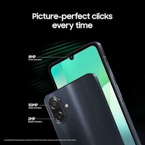 Samsung Galaxy M07 Mobile (Black, 4GB RAM, 64GB Storage) | MediaTek Helio G99 | AnTuTu 624K | IP54| 50MP Camera | 7.6mm Slim | 5000mAh Battery | 25W Fast Charging | 6 Gen OS Upgrades | Without Charger 4