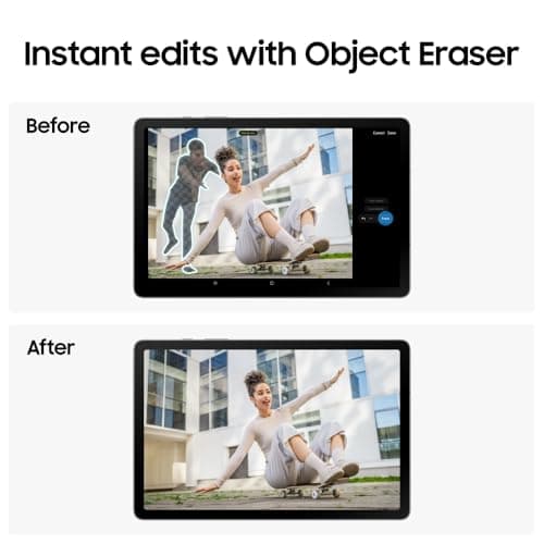 Samsung Galaxy Tab S10 Lite with AI [Smartchoice], S Pen in-Box, 27.7 cm (10.9 Inch) Display, Object Eraser, 90Hz Refresh Rate, IP42 Rating, 6GB RAM, 128GB Storage, Wi-Fi Tablet, Gray 6