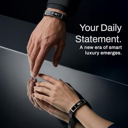 Pebble Newly Launched Arq Smart Bracelet – Digital Display | Heart Rate & SpO2 Monitoring | Sleep Tracker | Sports Modes | Magnetic Strap | Premium Build - Obsidian Gold 5