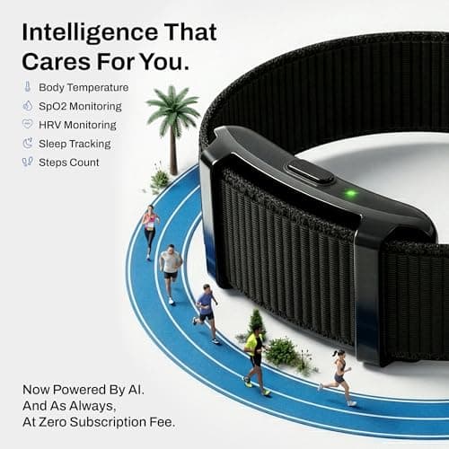 Pebble Newly Launched Qore 2 Premium Metal Fitness Band | 45 Days Battery Life, Heart Rate, SpO2, HRV & Body Temp Monitor, Sleep Tracker, AI Health Analysis, Smart Notifications (Cosmic Black) 5