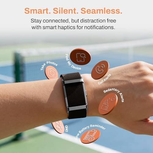 Pebble Newly Launched Qore 2 Premium Metal Fitness Band | 45 Days Battery Life, Heart Rate, SpO2, HRV & Body Temp Monitor, Sleep Tracker, AI Health Analysis, Smart Notifications (Cosmic Black) 7