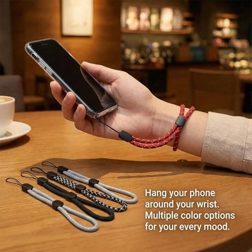 GadgetBite Multipurpose Hand Wrist Strap Lanyard Adjustable Nylon Wristlet Keychain for Mobile Phone Case Holder, Keys, Camera, ID Card & USB Flash Drive 2