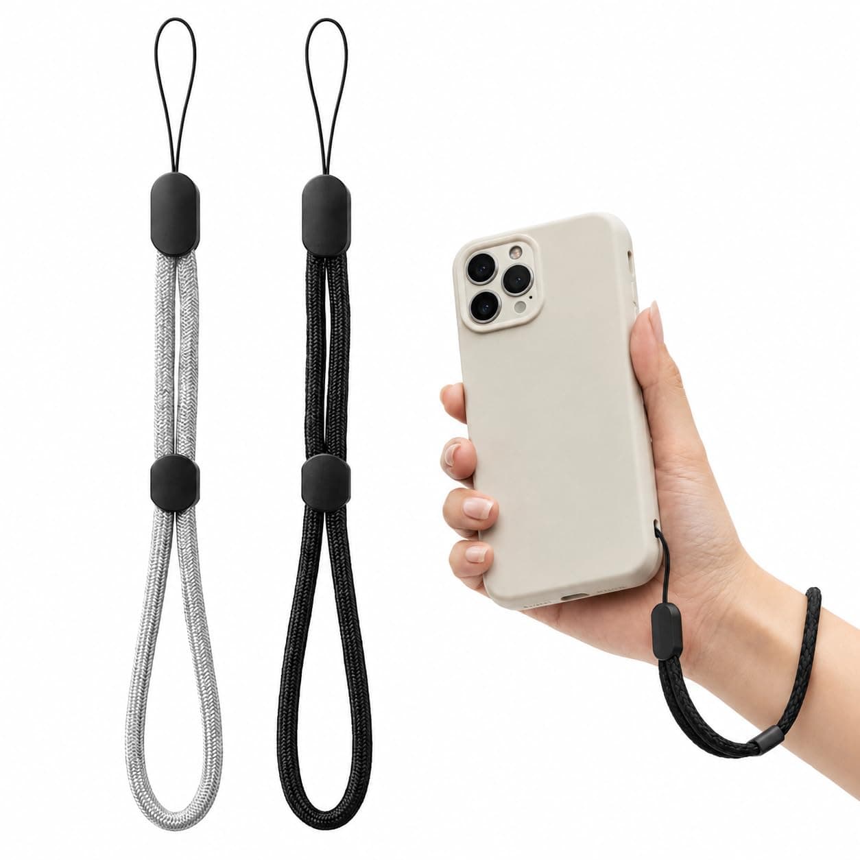 GadgetBite Multipurpose Hand Wrist Strap Lanyard Adjustable Nylon Wristlet Keychain for Mobile Phone Case Holder, Keys, Camera, ID Card & USB Flash Drive 8