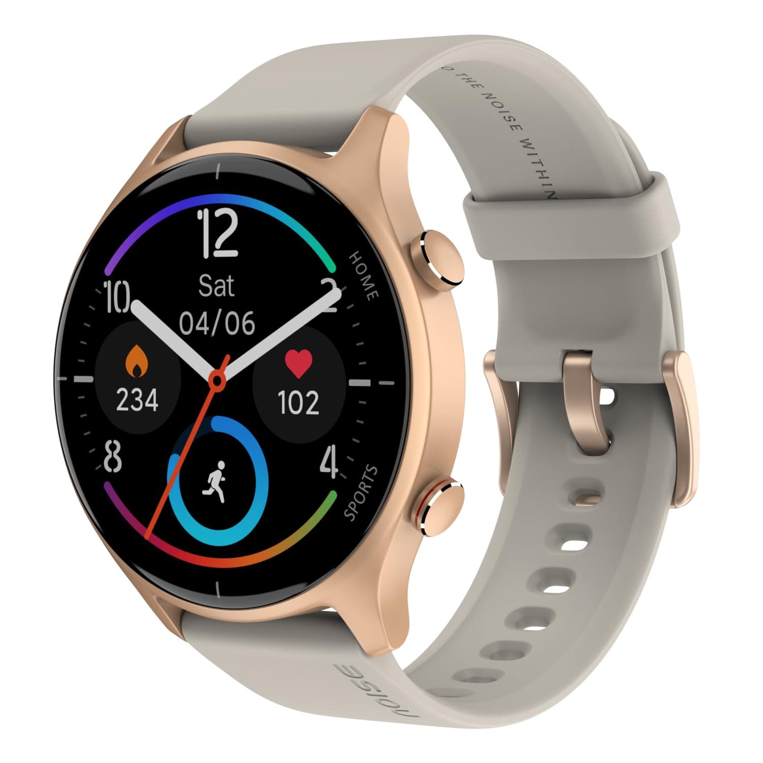 Noise Twist Round dial Smart Watch with Bluetooth Calling, 1.38" TFT Display, up-to 7 Days Battery, 100+ Watch Faces, IP68, Heart Rate Monitor, Sleep Tracking (Blush Beige) 7