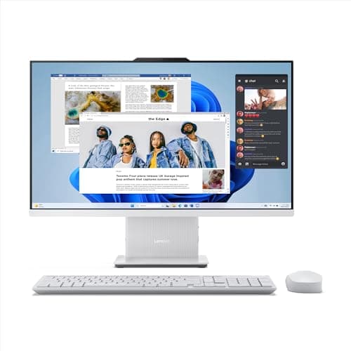 Lenovo IdeaCentre AIO Intel Core i5-13420H 27" FHD (24GB RAM/1TB SSD/Win11/Microsoft 365 Basic + Office Home 2024/3Wx2 Harman/Wireless EOS Keyboard & Mouse,Grey), F0HM00W6IN All-in-One Desktop 7
