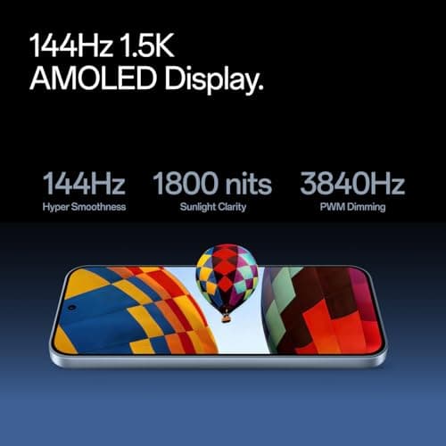OnePlus Nord CE6 | 8GB+128GB | Fresh Blue | Snapdragon 7s Gen 4 | Segment's Fastest Touch Response | 8000mAh Battery | 144Hz 1.5K AMOLED Display | 50MP Main + 32MP Selfie 4K Cameras | IP66,68,69,69K 6