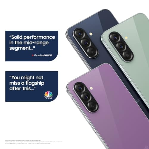 Samsung Galaxy A56 5G (Awesome Violet Glow, 8GB, 128GB) | Segment Most Complete Triple Camera | AI Editing | 4nm Processor | sAMOLED Display| Gorilla Glass Victus+| 5 Gen OS Upgrades 6