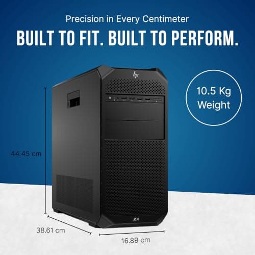 HP Z4 G5 Tower Workstation Desktop | Intel Xeon W5-2565X Processor | 64GB DDR5 RAM | 2TB Z Turbo Drive SSD | NVIDIA RTX 4000 Ada 20GB GDDR6 | Windows 11 Pro | 4-Year Warranty (C9FN7PT) 5
