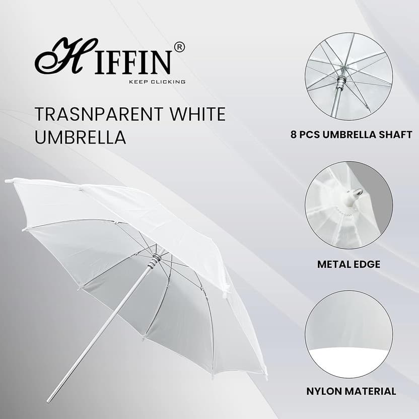 Hiffin Professional White Umbrella 100cms 36 inch/91cm for Photog...more 5