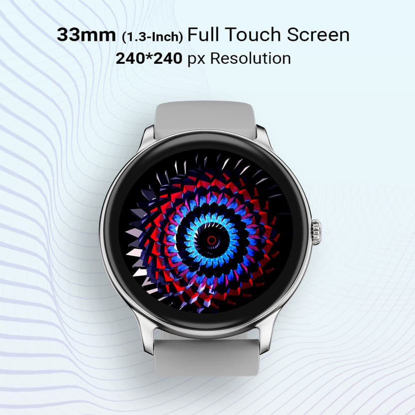 Fire-Boltt Hurricane 33.02mm (1.3) Curved Glass Display with BT C...more 3