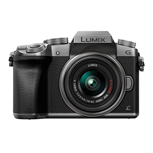 PANASONIC LUMIX G7 4K Mirrorless Optical Zoom Camera, with 14-42mm MEGA O.I.S. Lens, 16 Megapixels, 3 Inch Touch LCD, DMC-G7KS (USA SILVER)