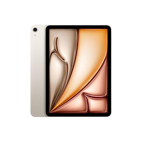 Apple iPad Air 11″ with M3 chip: Built for Apple Intelligence, Liquid Retina Display, 1TB, 12MP Front/Back Camera, Wi-Fi 6E, Touch ID, All-Day Battery Life — Starlight